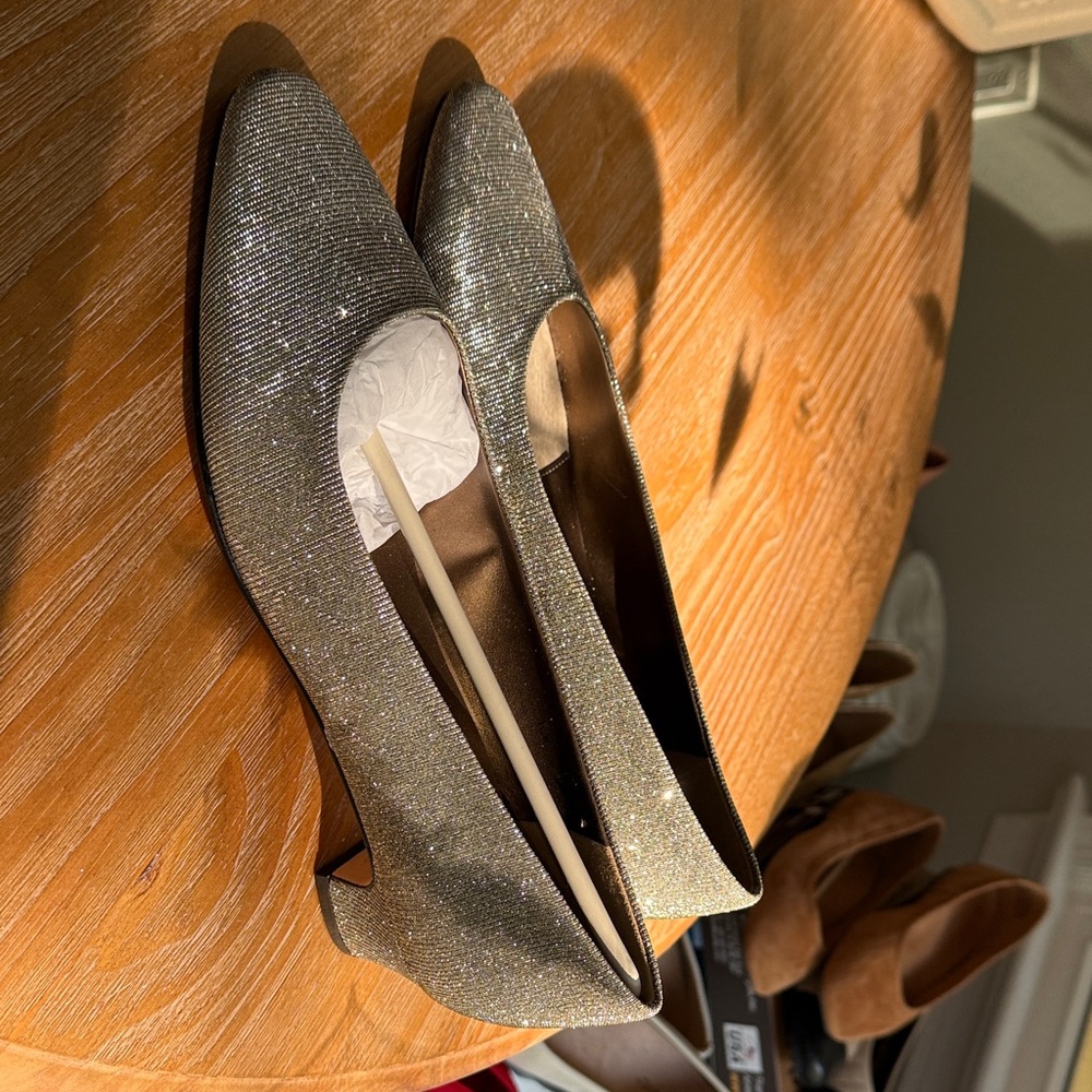 Elegant Silver Women's Heels